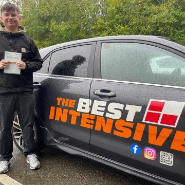 Alonzo - first time driving test pass after intensive driving course with Richard from The Best Intensive Driving School in Norwich