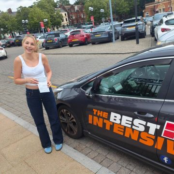 Annie - first time test pass after intensive driving course with Aki from The Best Intensive Driving School