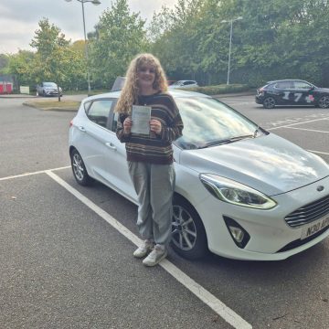 Astrid - passed her driving test at Norwich Peachman Way after an intensive driving course with The Best Intensive Driving School