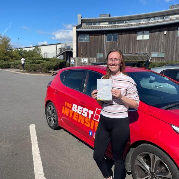 Charlotte - passed her test first time in Bristol after driving tuition with Aki from The Best Intensive