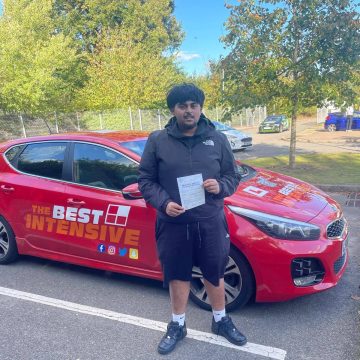 Daniel - driving test pass in Norwich after intensive driving course with The Best Intensive Driving School