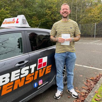 Danny - passed driving test in Norwich after driving tuition with The Best Intensive Driving School