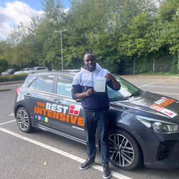 Dwanna - driving test pass in Norwich after learning to drive with Aki from The Best Intensive Driving School