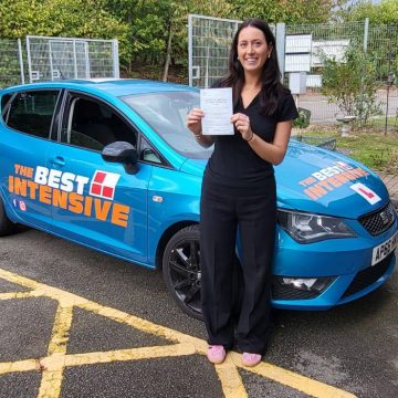 Hannah - passed her driving test at Norwich Peachman Way with zero driving faults after intensive driving course with Tracey from The Best Intensive Driving School