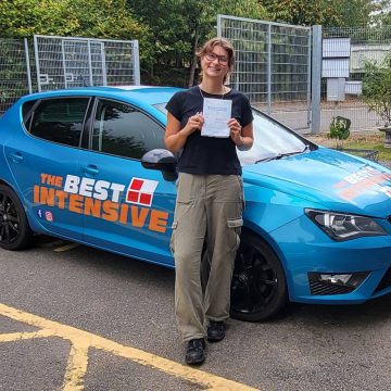 Isla - driving test passed in Norwich after 20 hour intensive driving course with Tracey from The Best Intensive Driving School