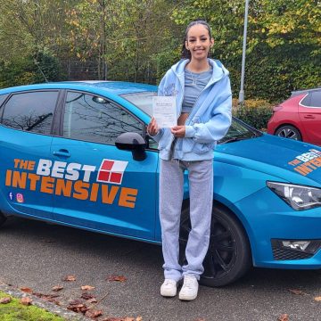 Jessica - driving test pass at Norwich Peachman Way with zero driving faults after intensive driving course with Tracey at The Best Intensive Driving School