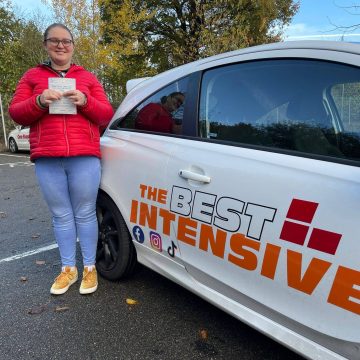 Kelsey - passed driving test at Norwich Peachman Way after intensive driving crash course with Richard from The Best Intensive Driving School