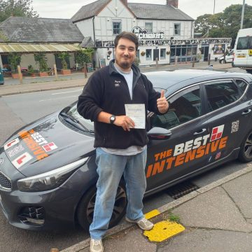 Liam - first time driving test pass in Norwich after intensive course with Greg from The Best Intensive