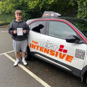 Noah - first time test pass in Norwich after intensive driving course with Donnie from The Best Intensive