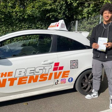 Remi - driving test passed at Norwich Peachman Way after 20 hour intensive driving course