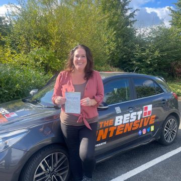 Rhiannon - first time driving test pass after intensive driving course in Bristol with Aki from The Best Intensive Driving School