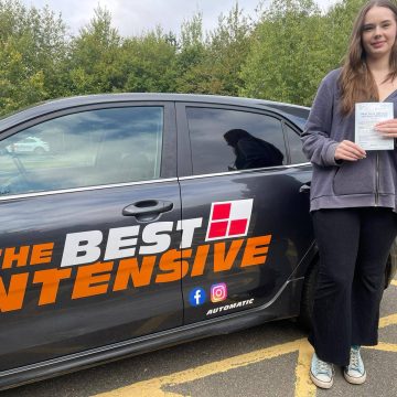 Rose - first time test pass after an automatic intensive driving course with Lilin from The Best Intensive Driving School in Norwich