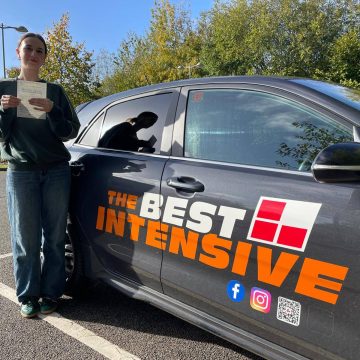 Scarlett - first time driving test pass in Norwich after 20 hour intensive driving course with Lilin from The Best Intensive Driving School