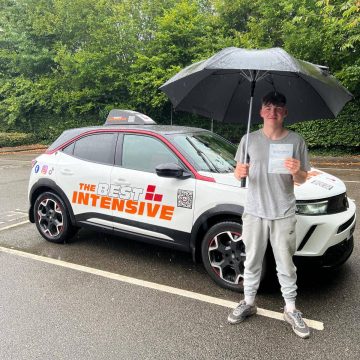 Tristan - first time driving test pass at Norwich Peachman Way with zero driving faults after intensive course with The Best Intensive Driving School